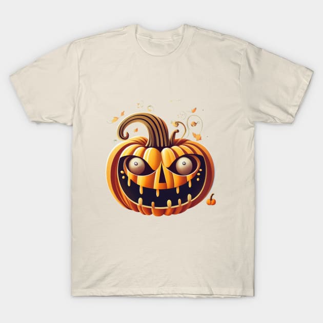 Vintage Halloween Pumpkin 2023. Halloween 2023 T-Shirt by BukovskyART